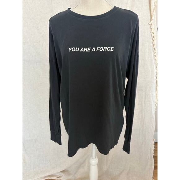 Spiritual Gangster Grey You Are A Force Oversized Long Sleeve Tee Size XS - Picture 5 of 9